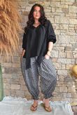 Larc Poet Blouse Black